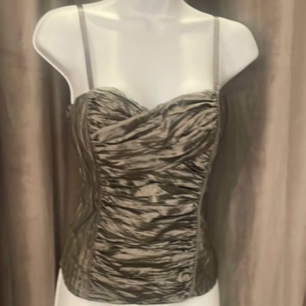 Y2K BEBE || Black Ruched Strapless Blouse